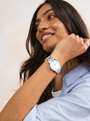 Silver Tone Premium Stainless Steel Boyfriend Watch - Image 2 of 5
