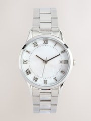 Silver Tone Premium Stainless Steel Boyfriend Watch - Image 3 of 5