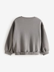Charcoal Grey Sequin Christmas Sweatshirt (3-16yrs) - Image 5 of 7