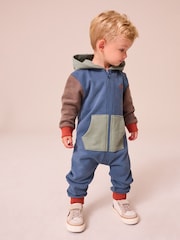 Blue Colourblock Dinosaur Spike All-In-One (3mths-7yrs) - Image 1 of 9