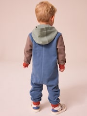 Blue Colourblock Dinosaur Spike All-In-One (3mths-7yrs) - Image 3 of 9