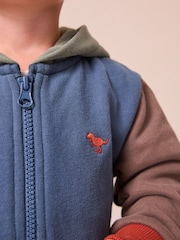 Blue Colourblock Dinosaur Spike All-In-One (3mths-7yrs) - Image 5 of 9