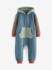 Blue Colourblock Dinosaur Spike All-In-One (3mths-7yrs) - Image 6 of 9