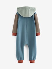 Blue Colourblock Dinosaur Spike All-In-One (3mths-7yrs) - Image 7 of 9