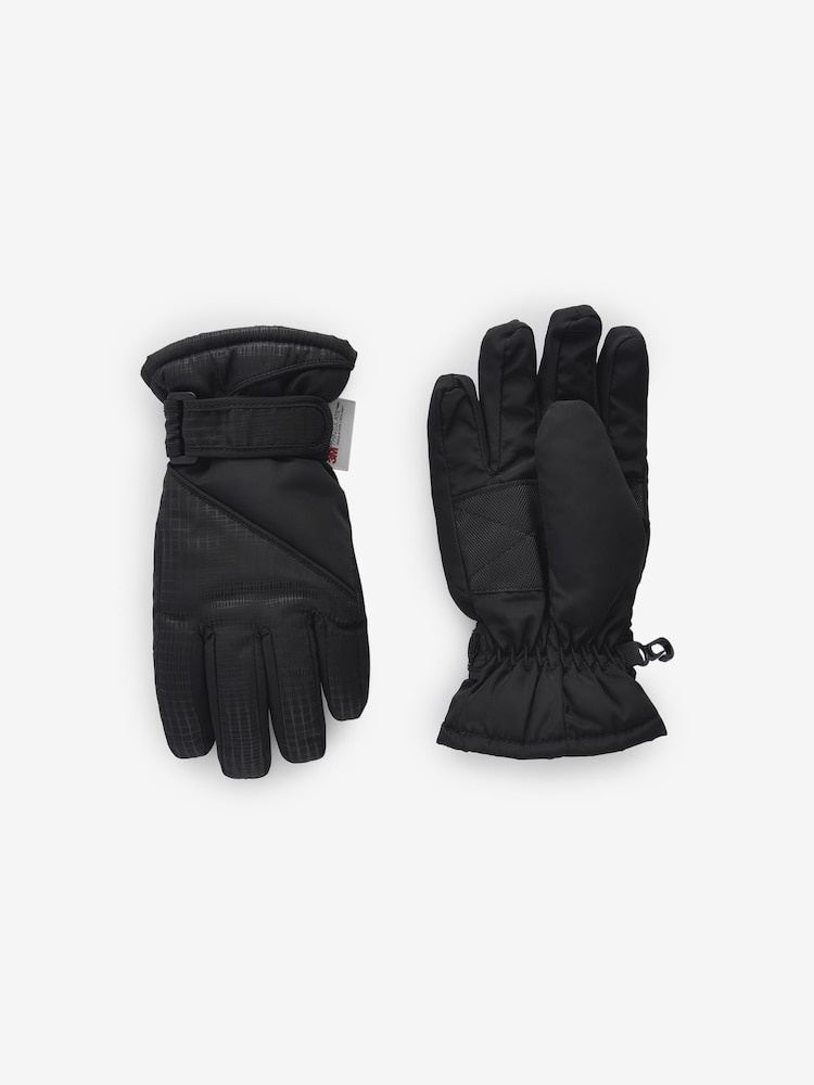 Black Ski Gloves (3-16yrs) - Image 1 of 3