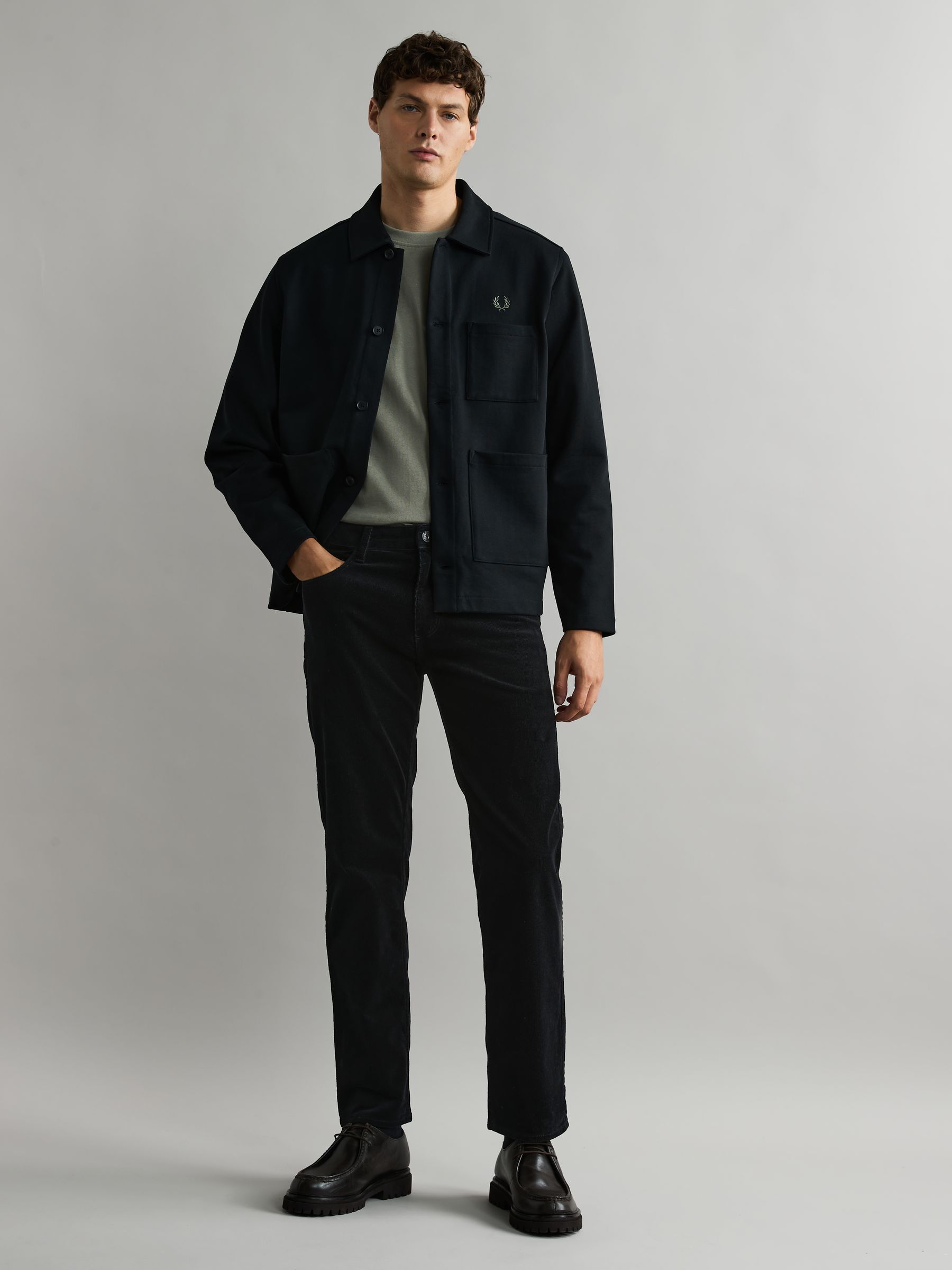 Buy Fred Perry 100% Cotton Heavyweight Jersey Black