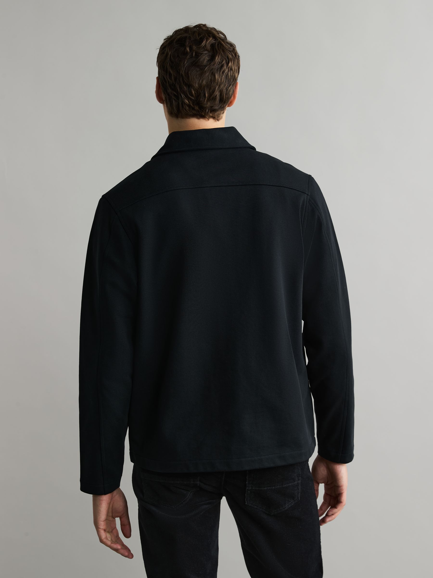 Buy Fred Perry 100% Cotton Heavyweight Jersey Black Overshirt from Next  Luxembourg