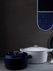 Interiors by Premier White Hygge Medium Casserole Dish - Image 2 of 6