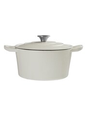 Interiors by Premier White Hygge Medium Casserole Dish - Image 4 of 6