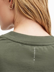 AllSaints Green 100% Cotton Lottie T-Shirt - Image 5 of 8