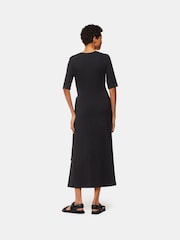 Whistles Twist Front Jersey Black Dress - Image 2 of 5