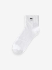 Sweaty Betty White Essentials Mid Socks 3 Pack - Image 3 of 4