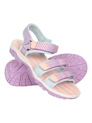 Morado - Sandalias con tiras para niños con 3 tiras de Mountain Warehouse - Imagen 1 de 8