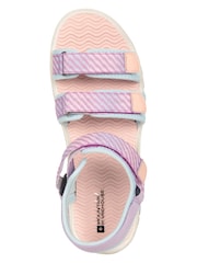 Morado - Sandalias con tiras para niños con 3 tiras de Mountain Warehouse - Imagen 4 de 8