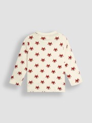 JoJo Maman Bébé Toffee Brown Fox Appliqué Pocket Dungarees and Top Set - Image 6 of 6