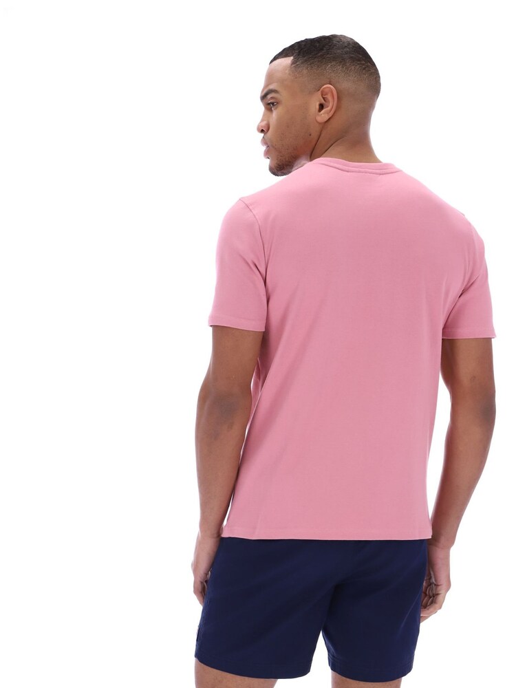 Fila Pink Sunny 2 Essential T-Shirt With Narrow Collar Rib - Image 4 of 4