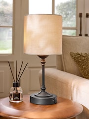 Black Burford Rechargeable Wireless Table Lamp - Image 1 of 6