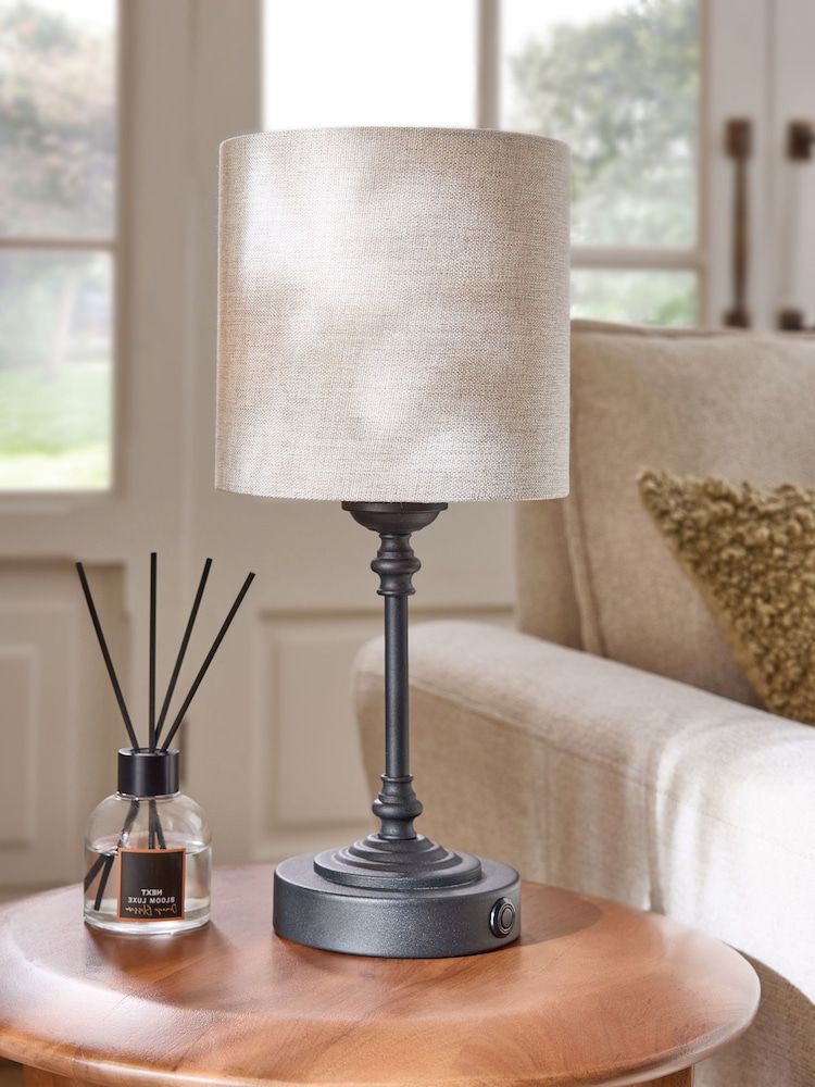Black Burford Rechargeable Wireless Table Lamp - Image 2 of 6