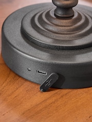 Black Burford Rechargeable Wireless Table Lamp - Image 3 of 6