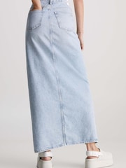Calvin Klein Blue Denim Maxi Skirt - Image 2 of 7