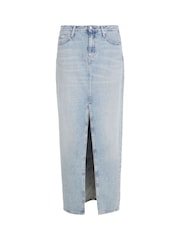 Calvin Klein Blue Denim Maxi Skirt - Image 4 of 7