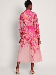 Monsoon Pink Floryn Floral Shirt Dress - Image 2 of 5
