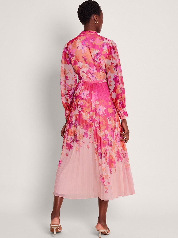 Monsoon Pink Floryn Floral Shirt Dress - Image 2 of 5