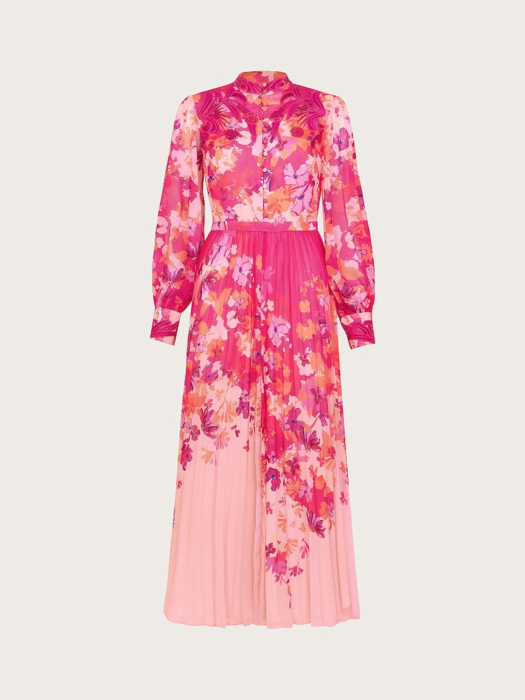 Monsoon Pink Floryn Floral Shirt Dress - Image 5 of 5
