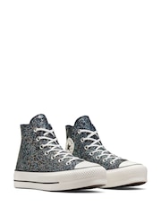 Converse Blue Chuck Taylor All Star Lift Trainers - Image 10 of 17