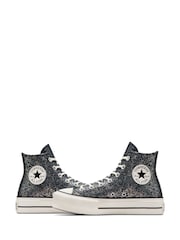 Converse Blue Chuck Taylor All Star Lift Trainers - Image 11 of 17