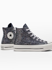 Converse Blue Chuck Taylor All Star Lift Trainers - Image 8 of 17