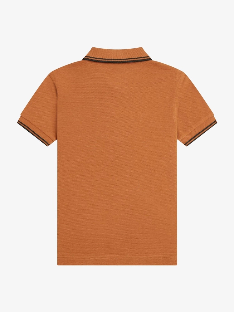 Fred Perry Kids Twin Tipped 100% Cotton Polo Shirt - Image 2 of 3 Fred Perry Kids Twin Tipped 100% Cotton Polo Shirt - Image 2 of 3