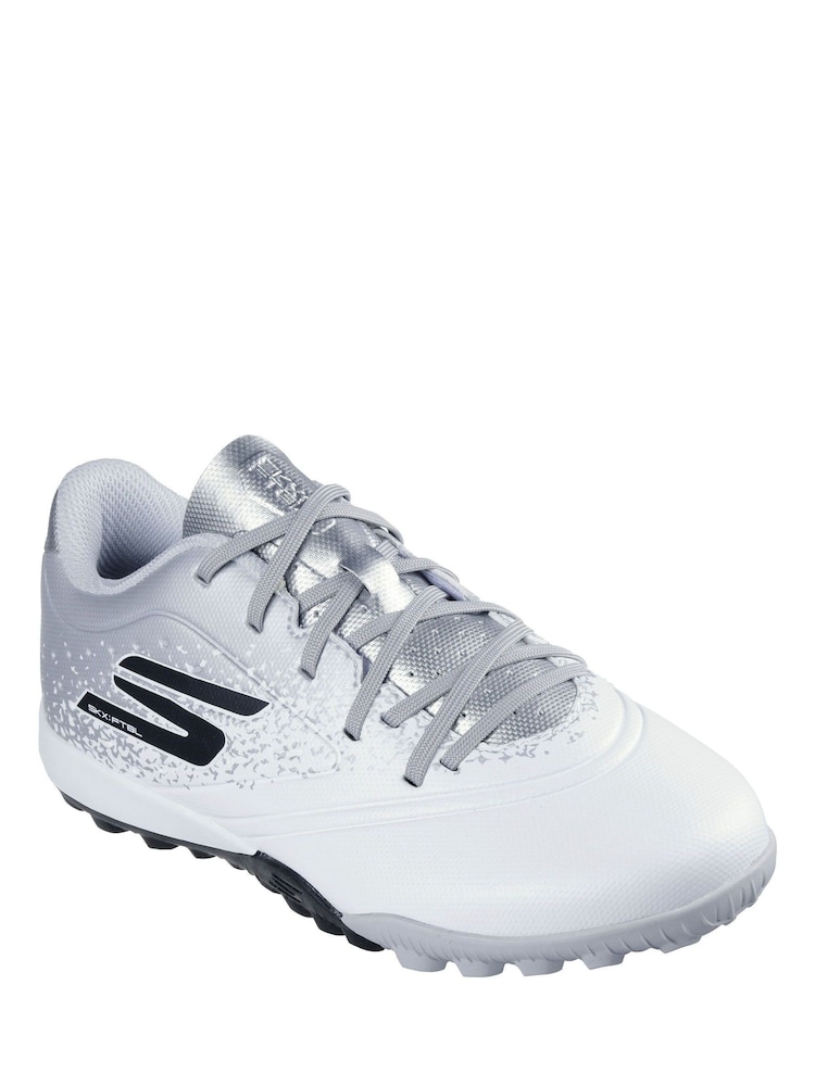 Skechers White Chrome White / Gold  Older Kids Artificial Football Boots - Image 3 of 5