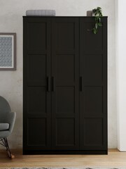 Black Flynn Triple Wardrobe - Image 1 of 9