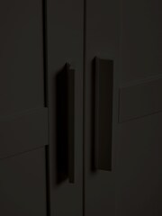 Black Flynn Triple Wardrobe - Image 7 of 9
