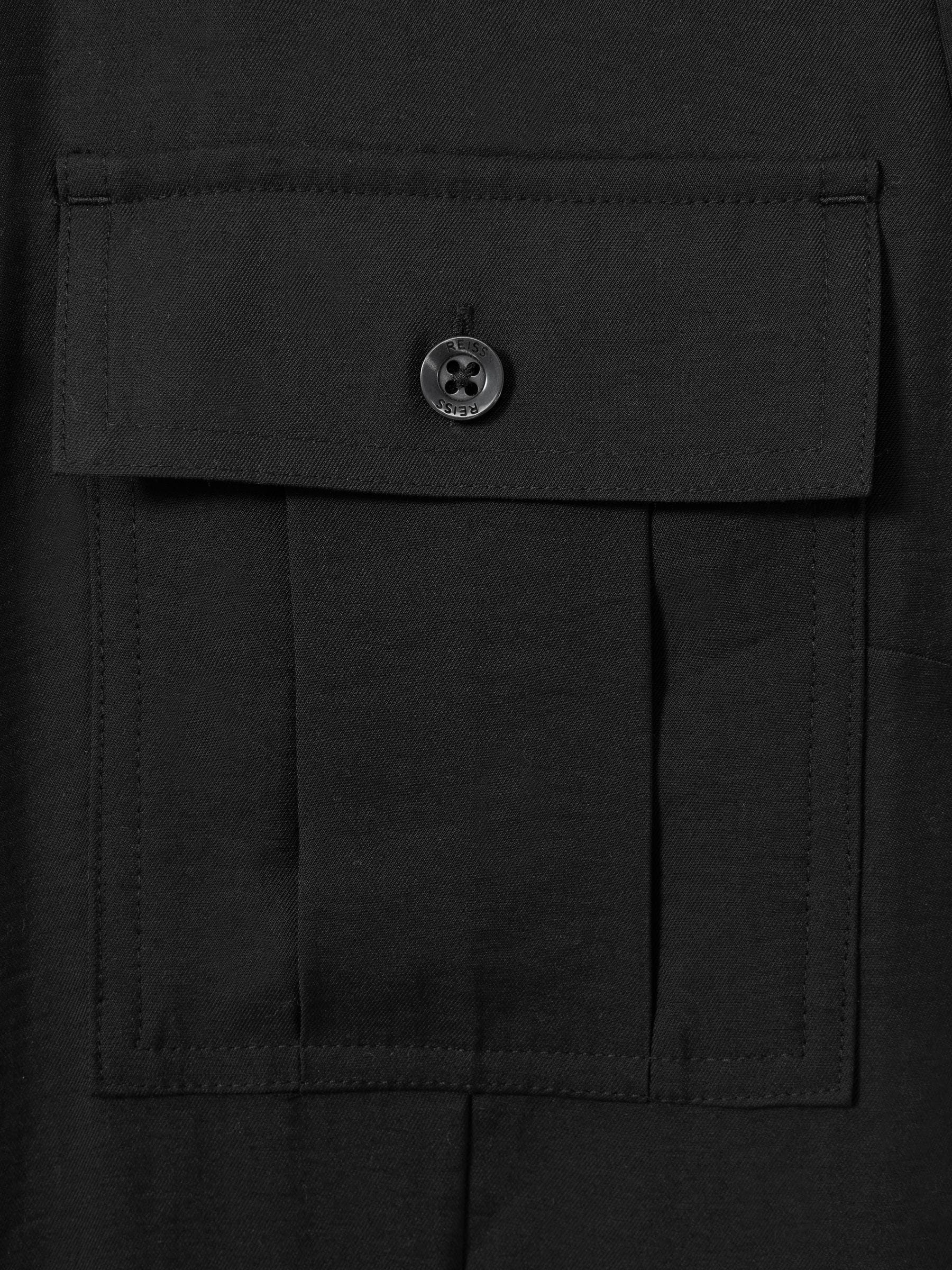 REISS☆Kaia Tailored Wide Leg Utility Jumpsuit Navy【UK発】 Buy Reiss Navy Kaia Tailored Wide Leg Utility Jumpsuit from