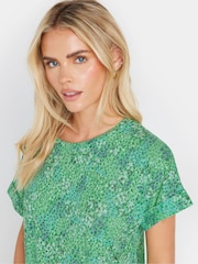 M&Co Green Petite Printed Blouse - Image 4 of 5