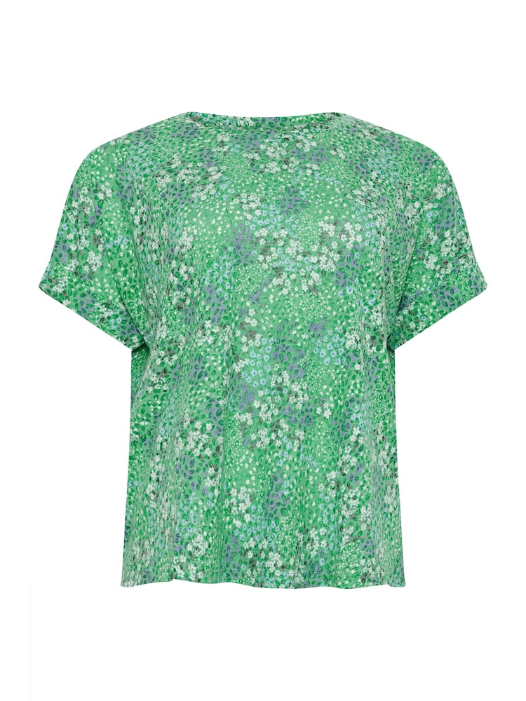 M&Co Green Petite Printed Blouse - Image 5 of 5