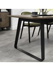 Bentley Designs Weathered Oak Peppercorn Emerson Extendable 6-8 Seater Dining Table - Image 1 of 6