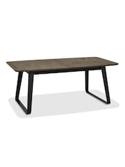 Bentley Designs Weathered Oak Peppercorn Emerson Extendable 6-8 Seater Dining Table - Image 2 of 6
