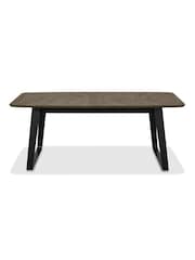 Bentley Designs Weathered Oak Peppercorn Emerson Extendable 6-8 Seater Dining Table - Image 3 of 6