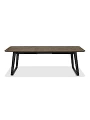 Bentley Designs Weathered Oak Peppercorn Emerson Extendable 6-8 Seater Dining Table - Image 5 of 6