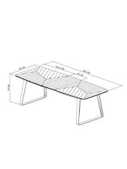 Bentley Designs Weathered Oak Peppercorn Emerson Extendable 6-8 Seater Dining Table - Image 6 of 6