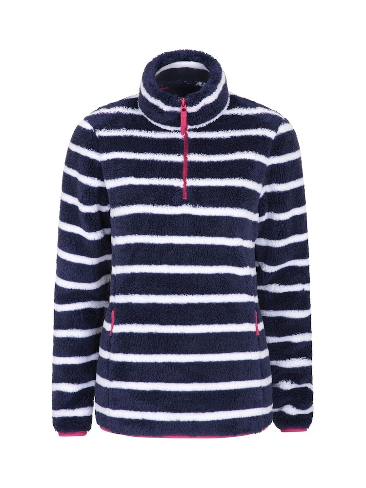Mountain Warehouse Blue Womens Nessy Stripe Fleece - Image 1 of 6