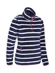 Mountain Warehouse Blue Womens Nessy Stripe Fleece - Image 3 of 6