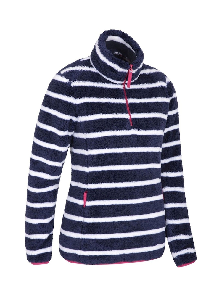 Mountain Warehouse Blue Womens Nessy Stripe Fleece - Image 3 of 6
