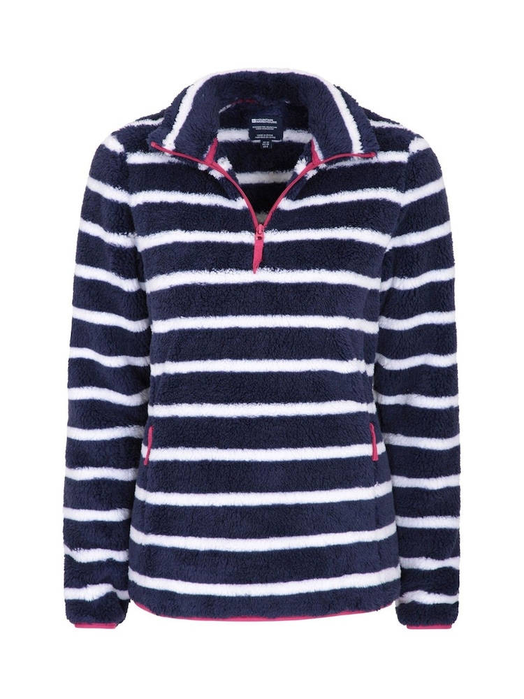 Mountain Warehouse Blue Womens Nessy Stripe Fleece - Image 5 of 6