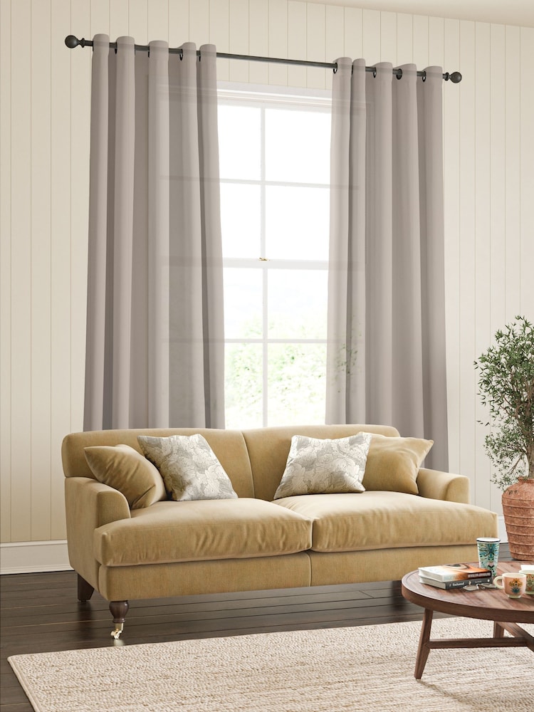 William Morris At Home Linen Waltham Sheer Made To Measure Curtains - Image 2 of 5 William Morris At Home Linen Waltham Sheer Made To Measure Curtains - Image 2 of 5