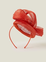 Accessorize Orange Peggy Pill Box Fascinator - Image 1 of 4