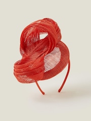 Accessorize Orange Peggy Pill Box Fascinator - Image 2 of 4